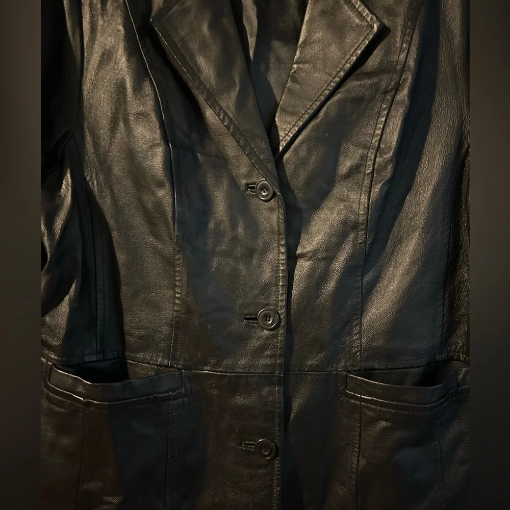 Genuine Leather Maggie Barnes Blazer Women’s 0X - Picture 2 of 5